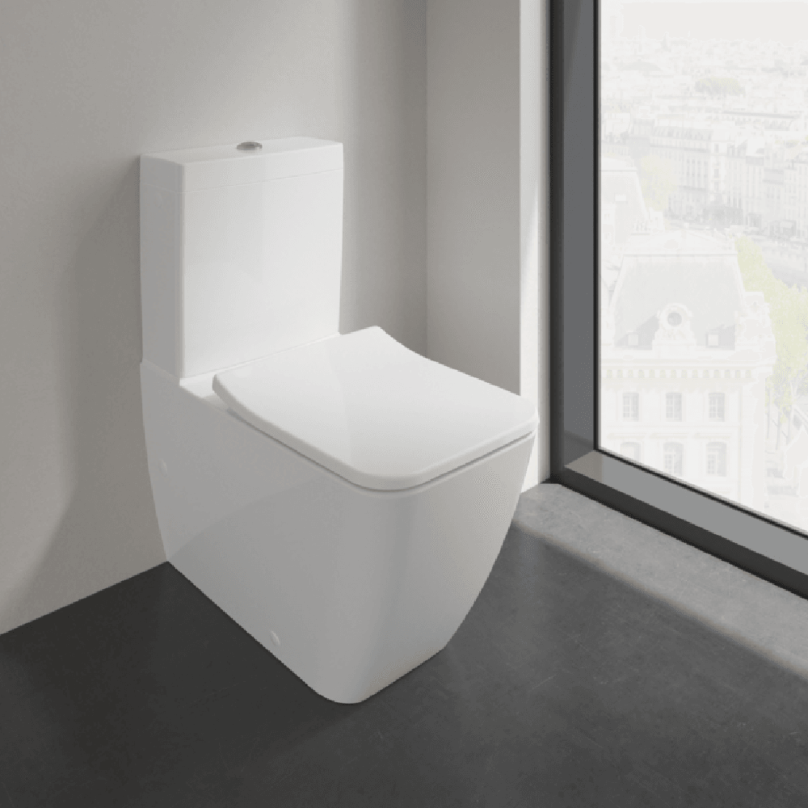 Villeroy & Boch Venticello Close-Coupled Toilet with WC Pan, Cistern and Soft Close Seat