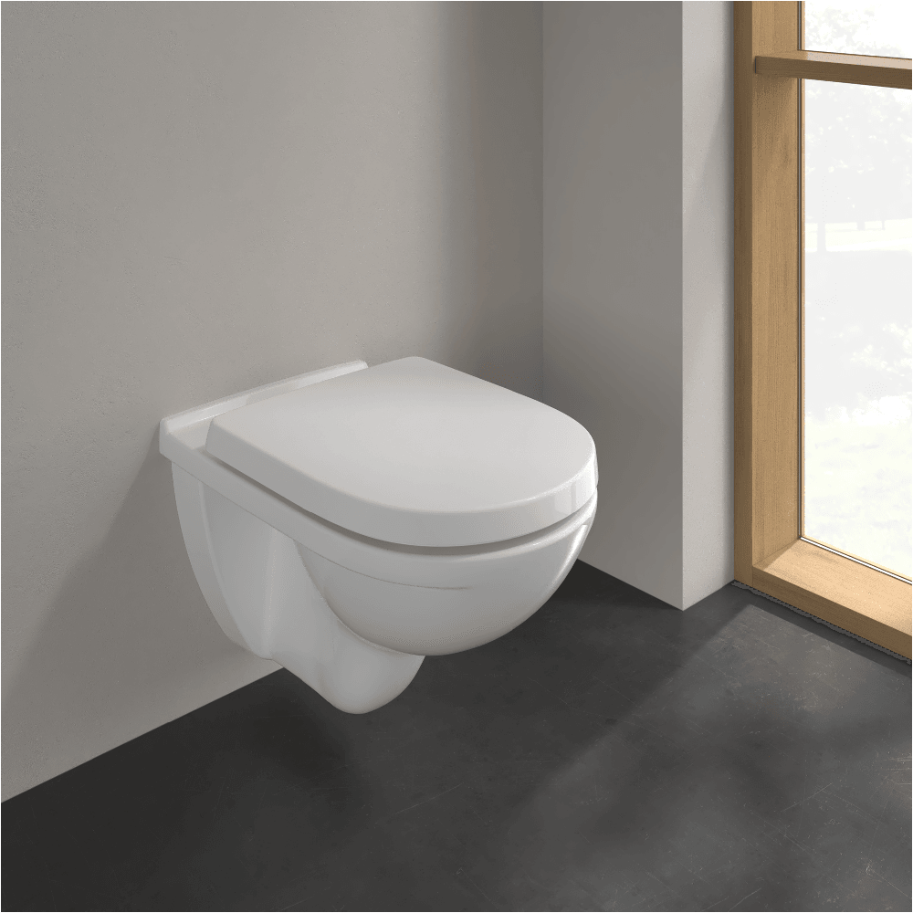 Villeroy & Boch O.novo White Wall Hung Toilet & Soft Close Seat 56601001+9M38S101