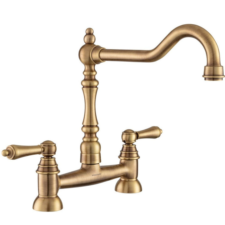 rangemaster-waverley-bridge-antique-brass-twin-lever-kitchen-sink-mixer-tap-
