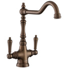 rangemaster-waverley-english-bronze-twin-lever-kitchen-sink-mixer-tap-