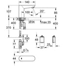 grohe-euroeco-chrome-cosmopolitan-e-infra-red-electronic-basin-tap---36271000-