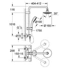 grohe-tempesta-chrome-cosmopolitan-160-shower-system-with-thermostat-for-wall-mounting---27922000-