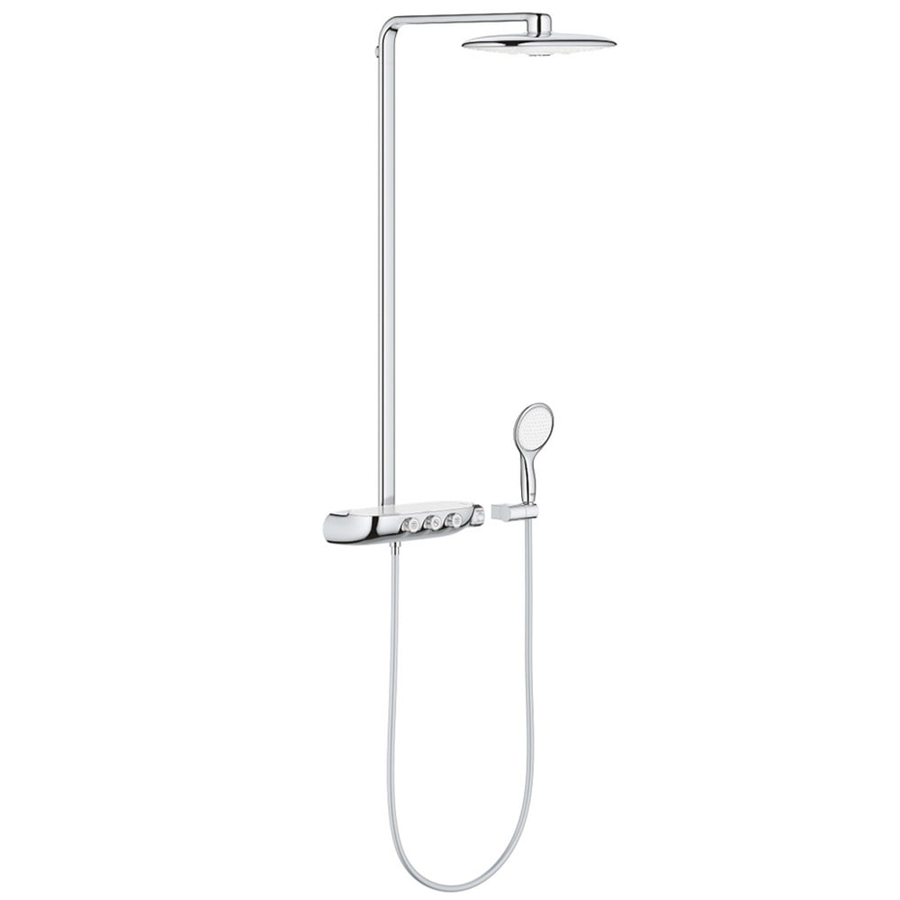 Grohe Rainshower Chrome System Smartcontrol Duo 360 Shower System With Thermostat For Wall Mounting - 26250Ls0