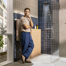 hansgrohe-wallstoris-580-matt-white-towel-rail-