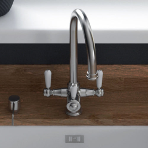 LSC Traditional Cruciform 3in1 Boiling Hot Water Kitchen Tap & Tank