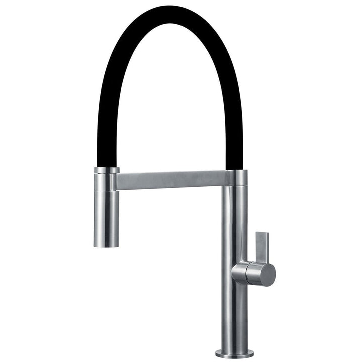 luisina-stainless-steel--black-single-lever-swivel-spout-kitchen-mixer-tap-with-single-jet-mobile-spray-rc311do055-