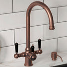 lsc-traditional-cruciform-3in1-copper--black-boiling-hot-water-kitchen-tap--tank-
