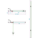 scudo-6mm-hinged-door--in-line-900mm-with-black-conversion-kit-
