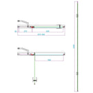 scudo-6mm-hinged-door--in-line-1000mm-with-brass-conversion-kit-