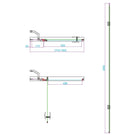 scudo-6mm-hinged-door--in-line-800mm-with-brass-conversion-kit-