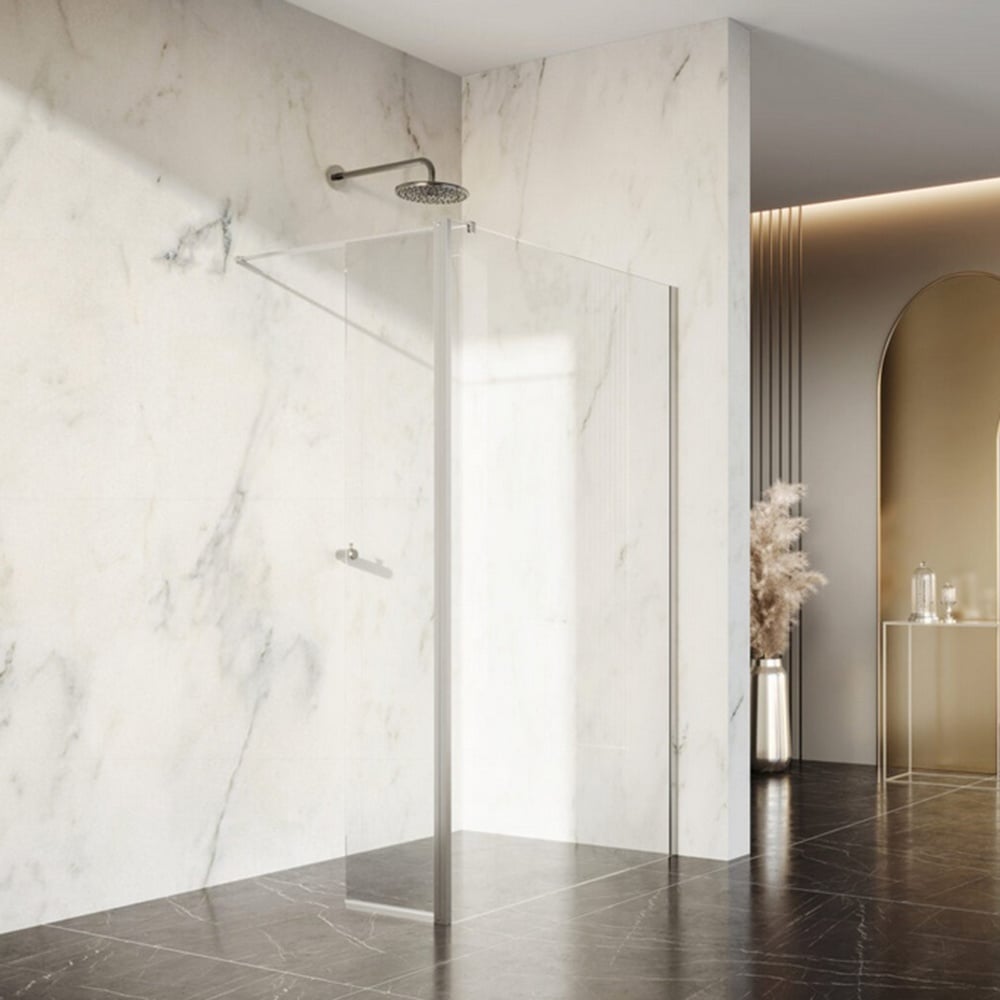 Scudo Minos Chrome Swivel Panel 400mm - MINSWIVEL400