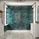 scudo-10mm-glass-panel-800mm-with-gun-metal-wall-profile--bracing-bar-