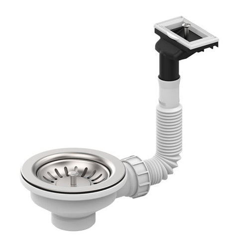 Leisure Chrome 1.0 Bowl 92mm Overflow Waste Kit WAST10/