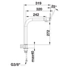 blanco-vonda-polished-chrome-top-lever-swivel-spout-kitchen-sink-mixer-tap-