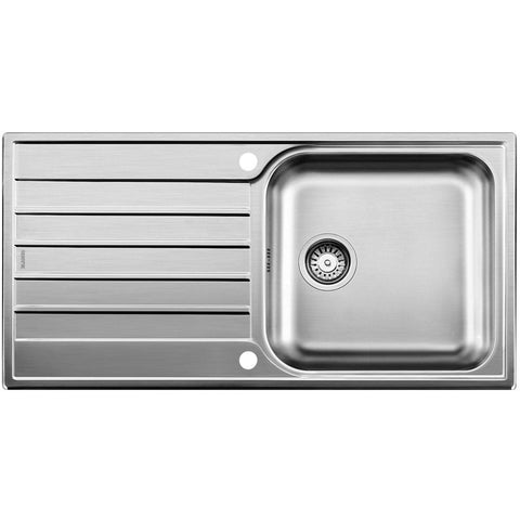 Blanco Livit XL 6 S 1.0 Bowl Brushed Stainless Steel Reversible Kitchen Sink & Pop-up Waste