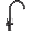 blanco-max-ii-matt-black-twin-lever-swivel-spout-kitchen-sink-mixer-tap-