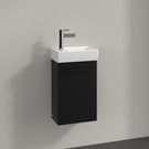 villeroy--boch-avento-volcano-black-350mm-wall-hung-vanity-unit-with-black-handles--basin-tap-on-left-