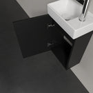 villeroy--boch-avento-volcano-black-350mm-wall-hung-vanity-unit-with-black-handles--basin-tap-on-right-