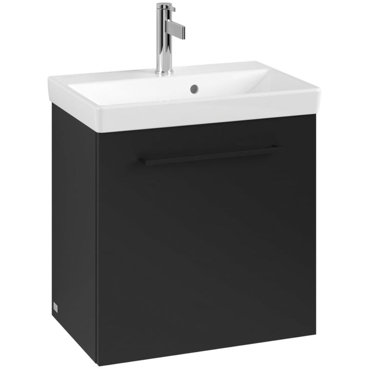 villeroy--boch-avento-volcano-black-550mm-wall-hung-vanity-unit-with-black-handles--basin-