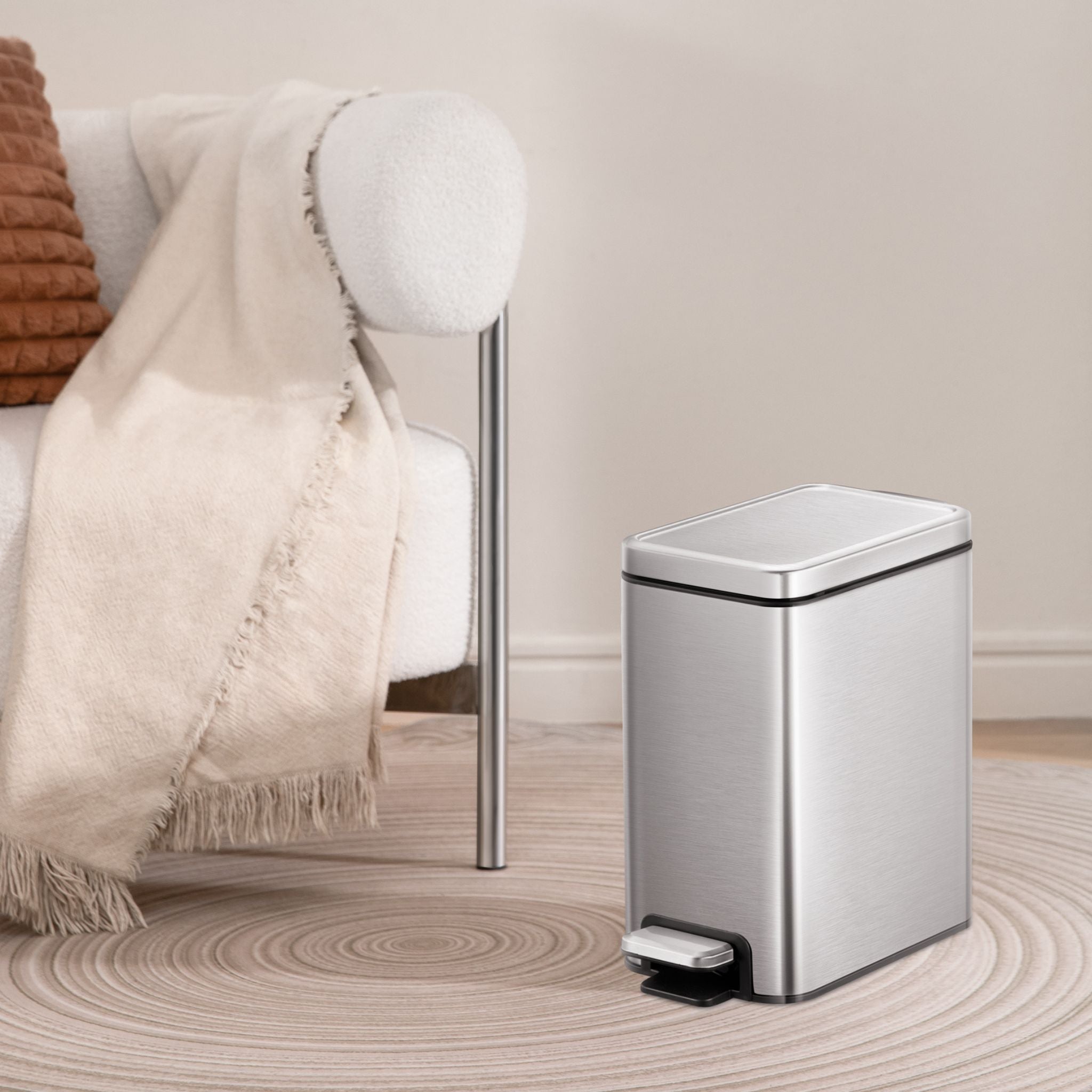 EKO Stella Slim 10L Space Saving Pedal Bin