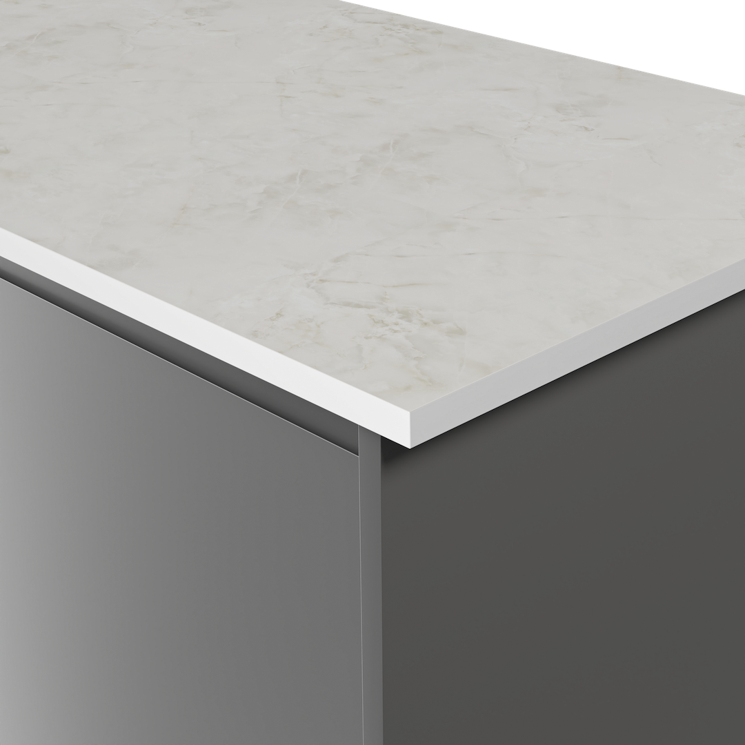 Aria F7408 Ice Onyx - Satin NDF Texture - White Core