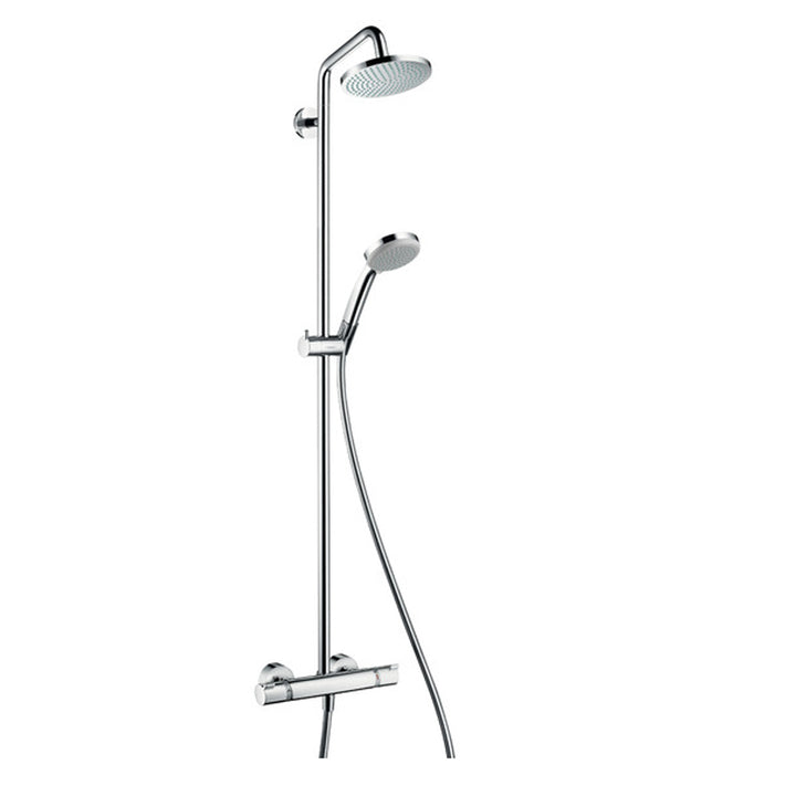 Hansgrohe Croma 160 Exposed Thermostatic Bar Shower Valve & Rigid Riser Kit 27135000