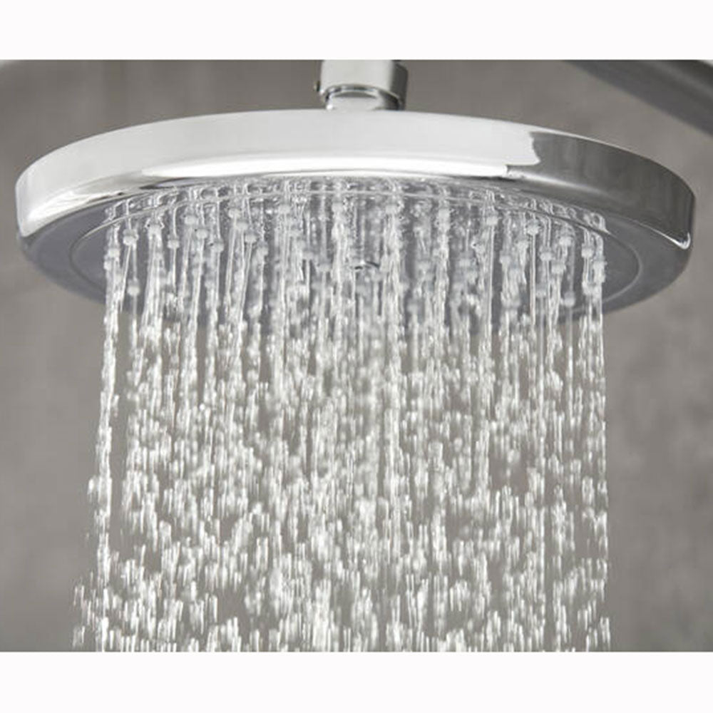 Hansgrohe Croma Chrome Showerpipe 220 1 Jet EcoSmart Thermostatic Shower Mixer