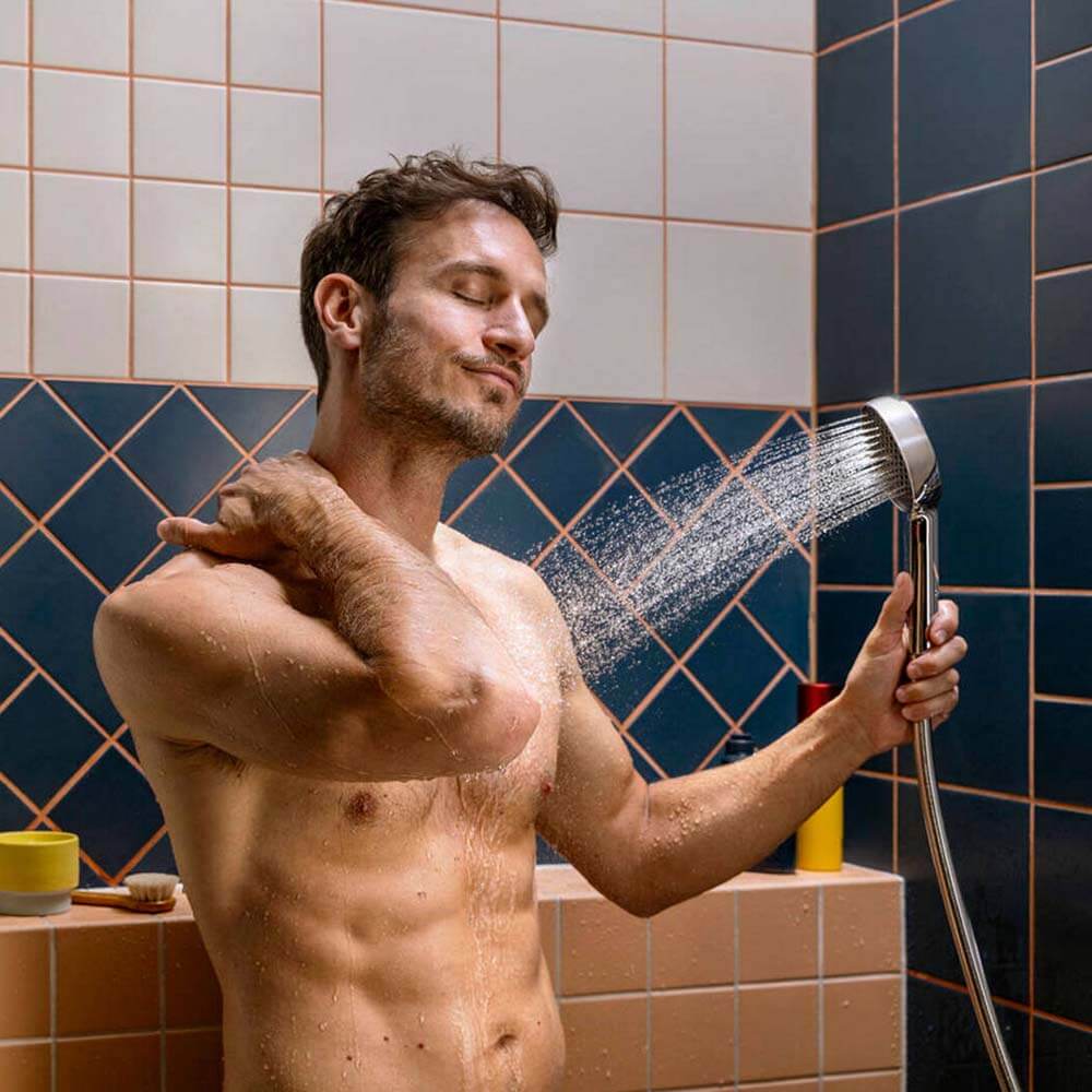 Hansgrohe Activera S Chrome Shower Set 95 1 Jet Ecosmart With Shower Bar 65cm 28041000