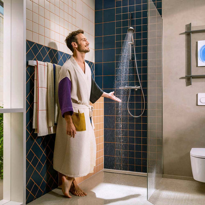 Hansgrohe Activera Select S Chrome Shower Set 95 2 Jet Ecosmart+ With Shower Bar 65cm 28045000