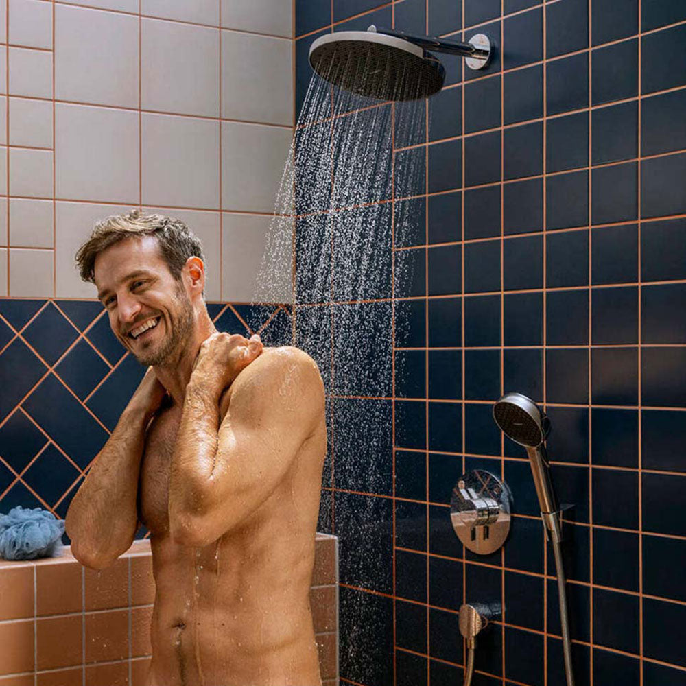Hansgrohe Activera Select S Chrome Shower Holder Set 95 2 Jet Ecosmart With Shower Hose 125cm 28052000