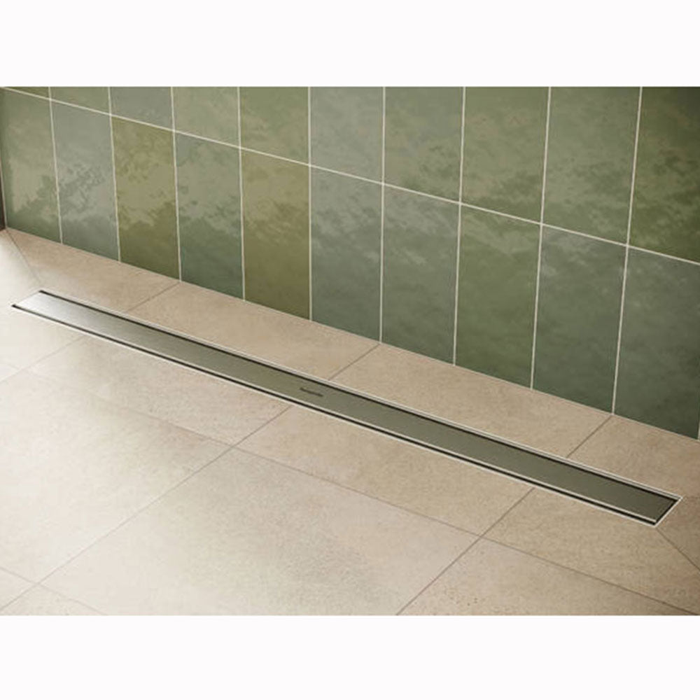Hansgrohe RainDrain Compact 1000 Stainless Steel Complete Shower Drain Set For Flat Installation