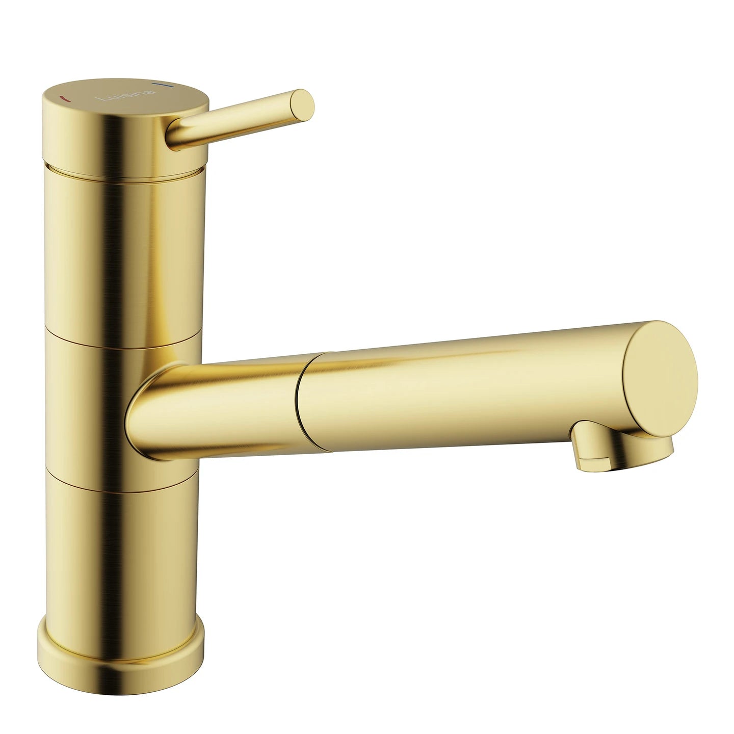 Luisina Black Kitchen Mixer Tap with Swivel spout & Pull-out Single-jet Spray