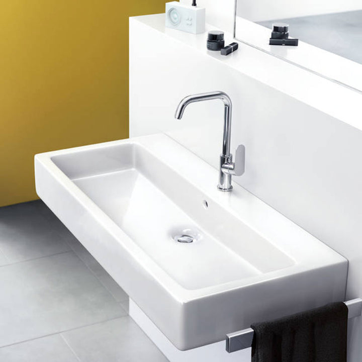 Hansgrohe Focus Chrome Single Lever Basin Mixer Tap 240 With Swivel Spout and Pop-Up Waste
