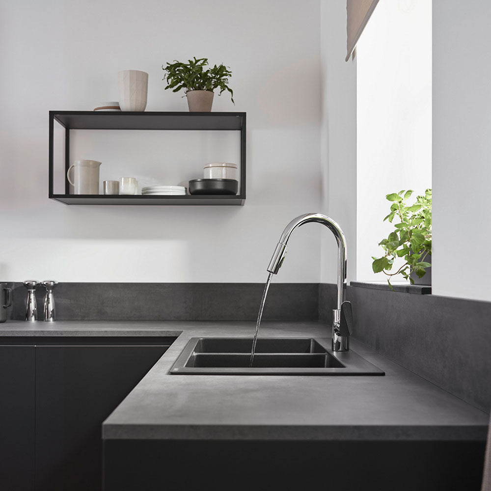 Hansgrohe Focus M41 240 2 Jet Pullout Spray Kitchen Sink Mixer Tap