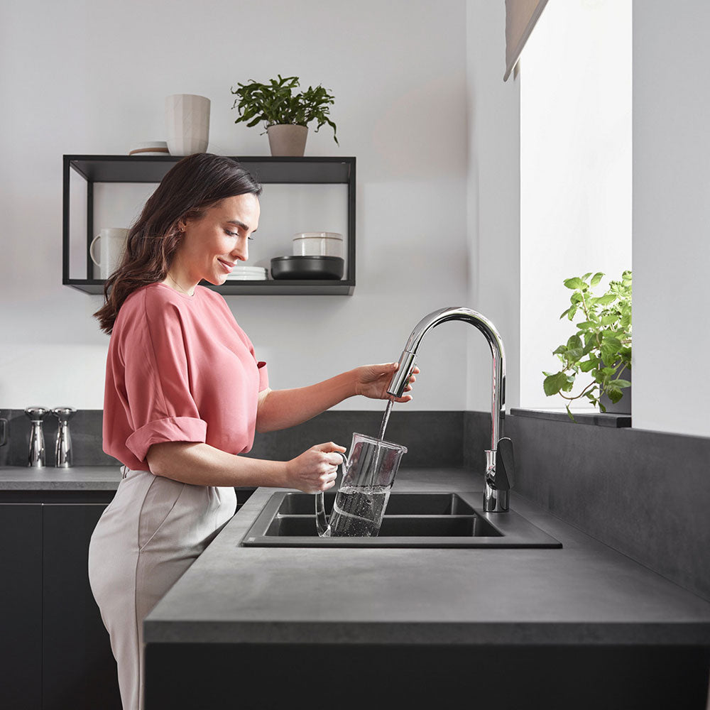 Hansgrohe Focus M41 240 2 Jet Pullout Spray Kitchen Sink Mixer Tap