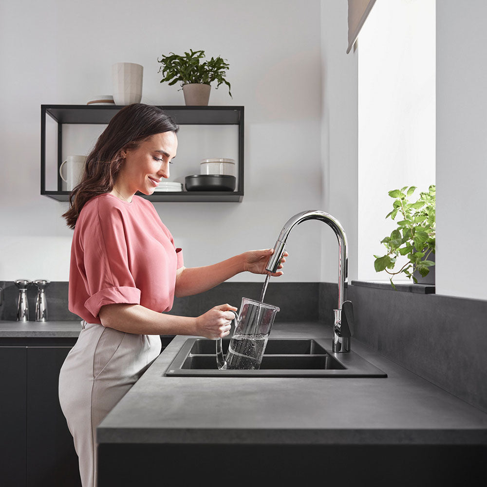Hansgrohe Focus M41 Chrome 240 Pullout Spray Kitchen Sink Mixer Tap 31833000