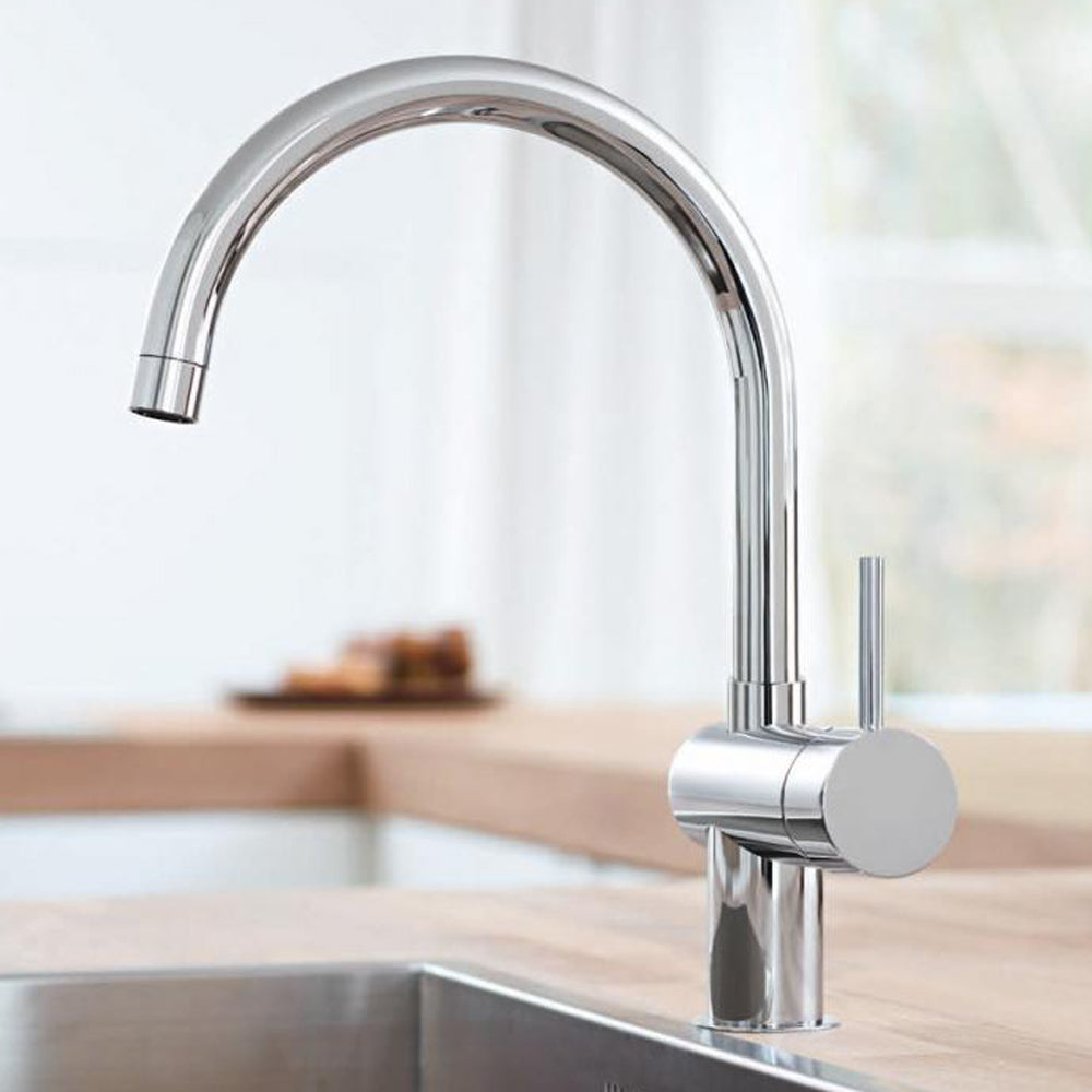 Grohe Minta Chrome Single Lever Kitchen Sink Mixer Tap 32917000