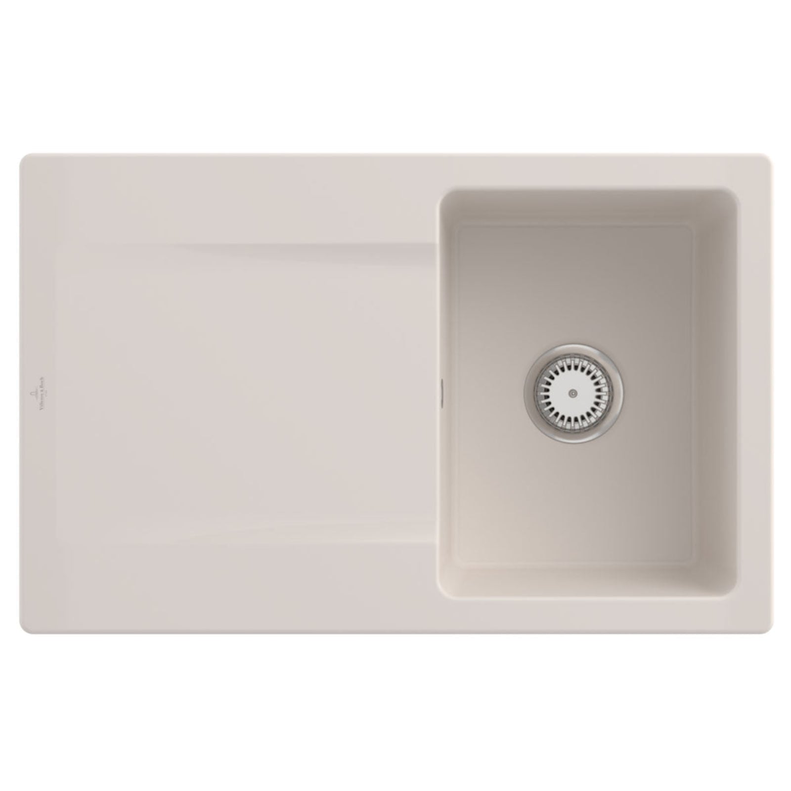 Villeroy & Boch Siluet 45 1.0 Bowl Ceramic Kitchen Sink - NO WASTE