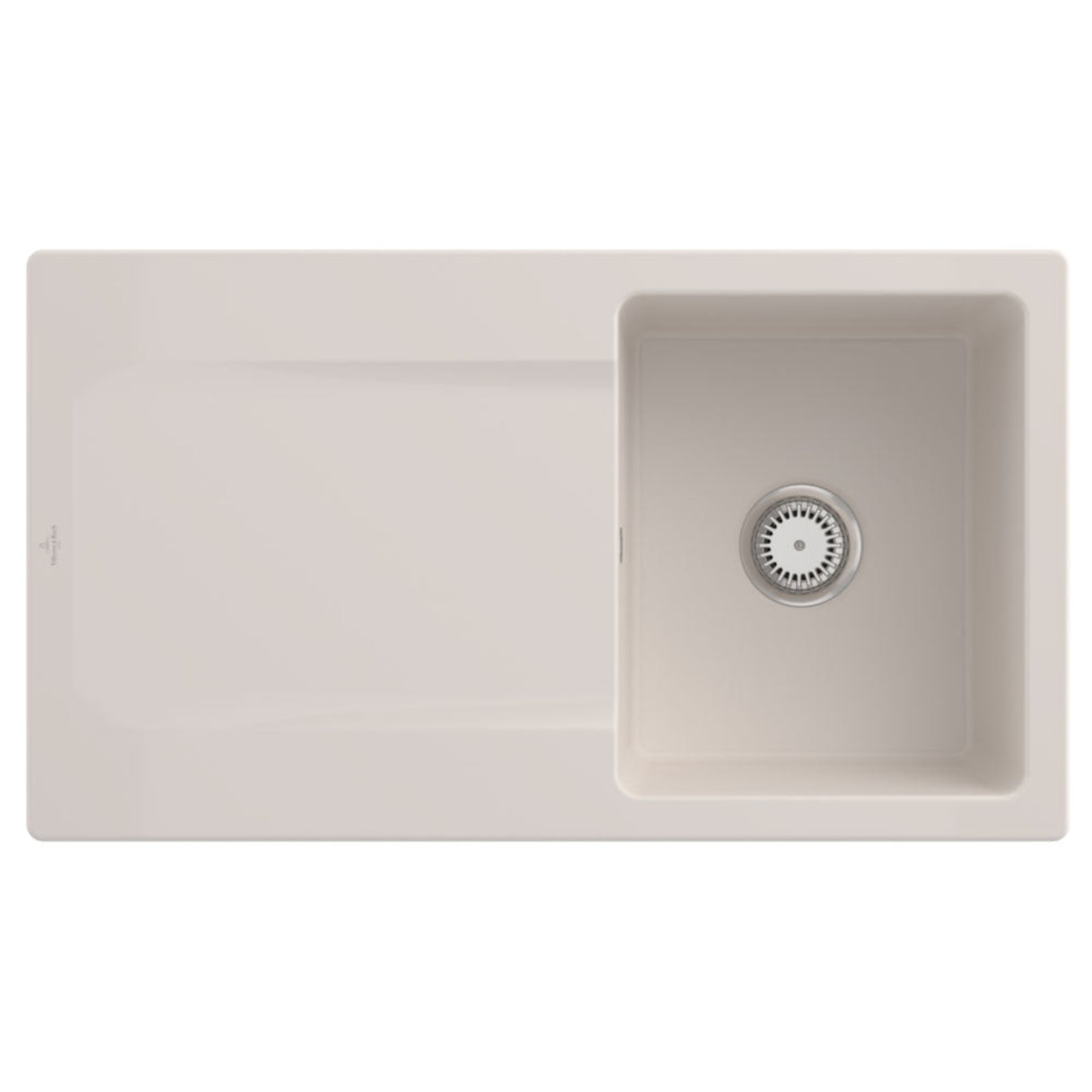 Villeroy & Boch Siluet 50 1.0 Bowl Ceramic Kitchen Sink - NO WASTE