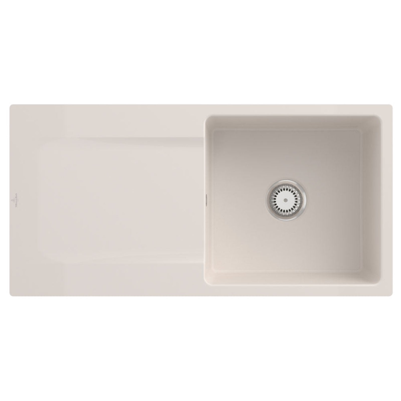 Villeroy & Boch Siluet 60 1.0 Bowl Ceramic Kitchen Sink - NO WASTE