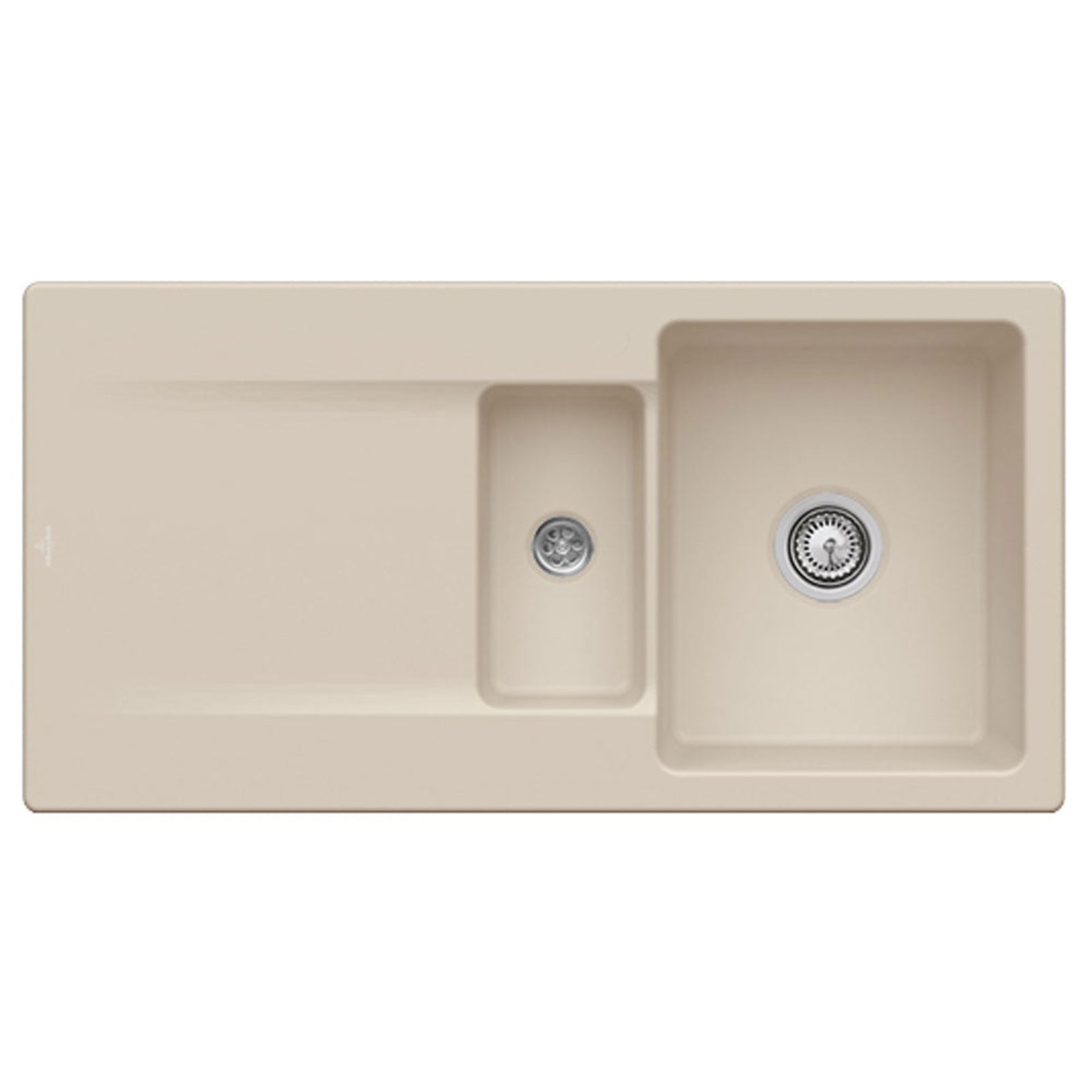Villeroy & Boch Siluet 60R 1.5 Bowl Ceramic Kitchen Sink - NO WASTE