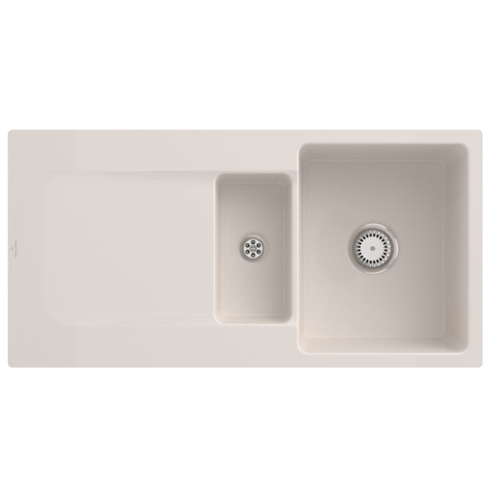 Villeroy & Boch Siluet 60R 1.5 Bowl Ceramic Kitchen Sink - NO WASTE