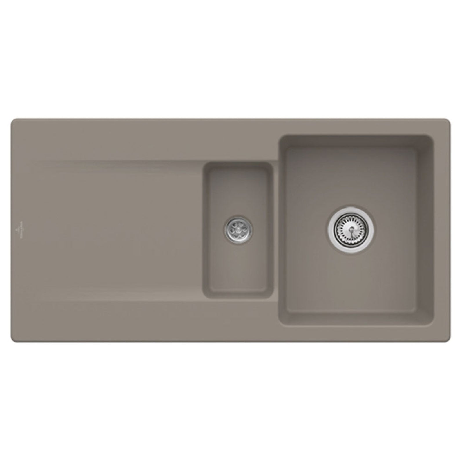Villeroy & Boch Siluet 60R 1.5 Bowl Ceramic Kitchen Sink - NO WASTE