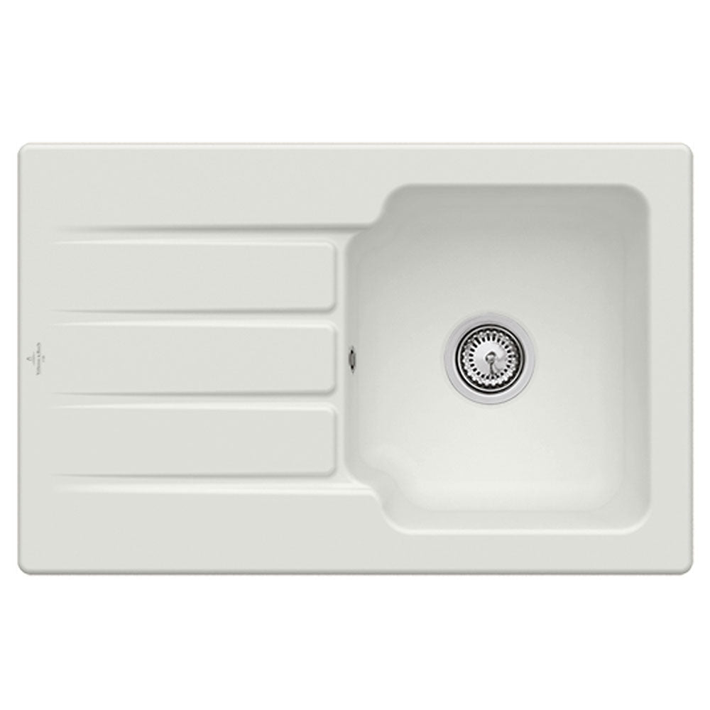 Villeroy & Boch Architectura 45 1.0 Bowl Ceramic Kitchen Sink - NO WASTE