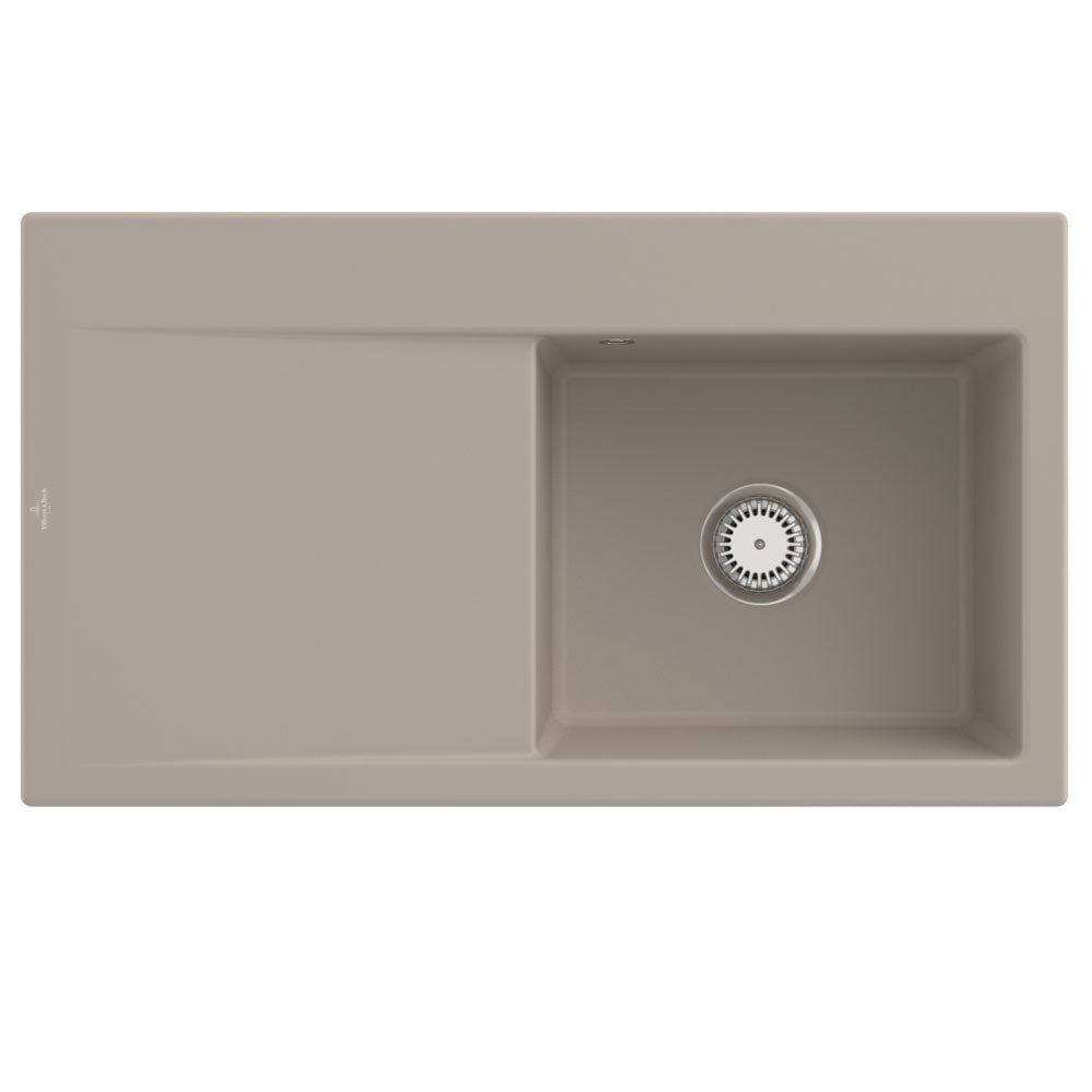 Villeroy & Boch Subway 50 Style 1 Bowl Ceramic Kitchen Sink LHD - NO WASTE
