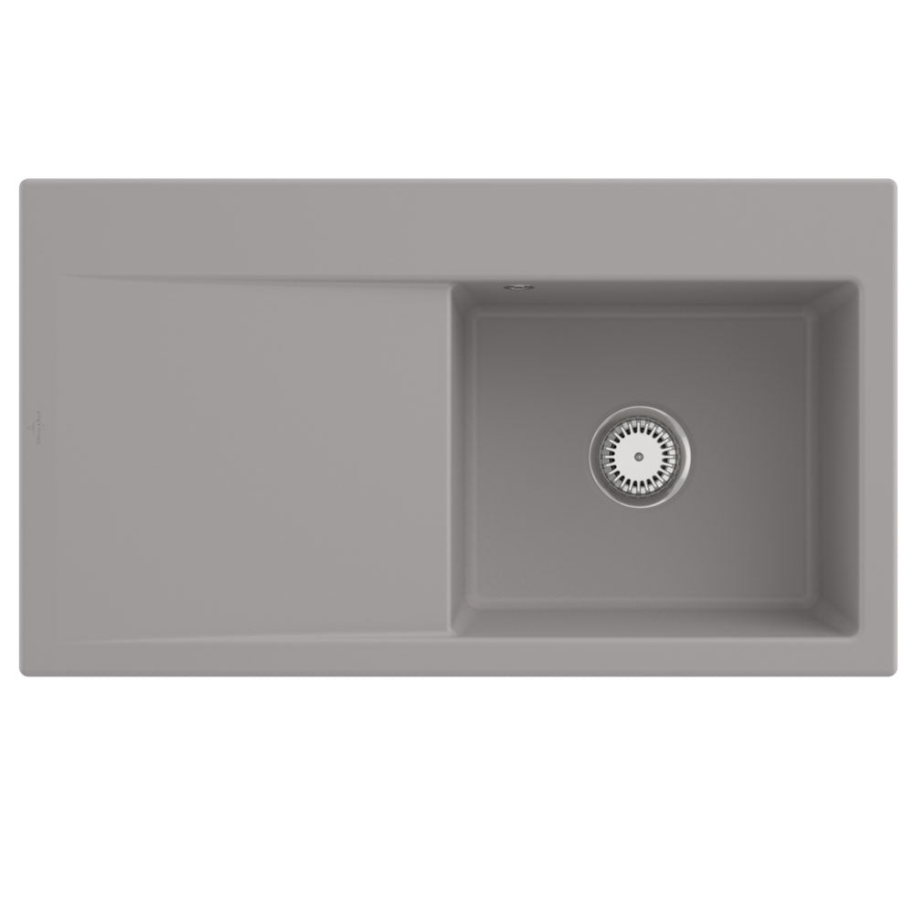 Villeroy & Boch Subway 50 Style 1 Bowl Ceramic Kitchen Sink LHD - NO WASTE