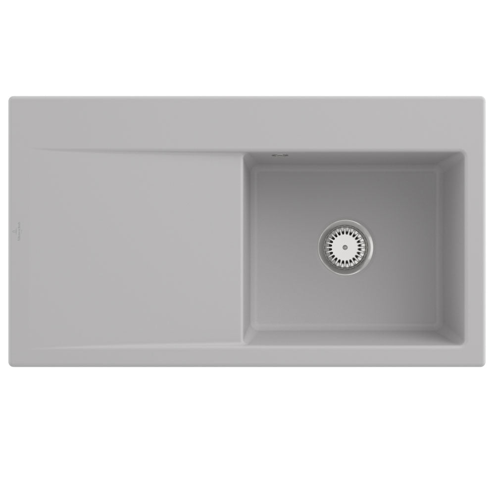 Villeroy & Boch Subway 50 Style 1 Bowl Ceramic Kitchen Sink LHD - NO WASTE
