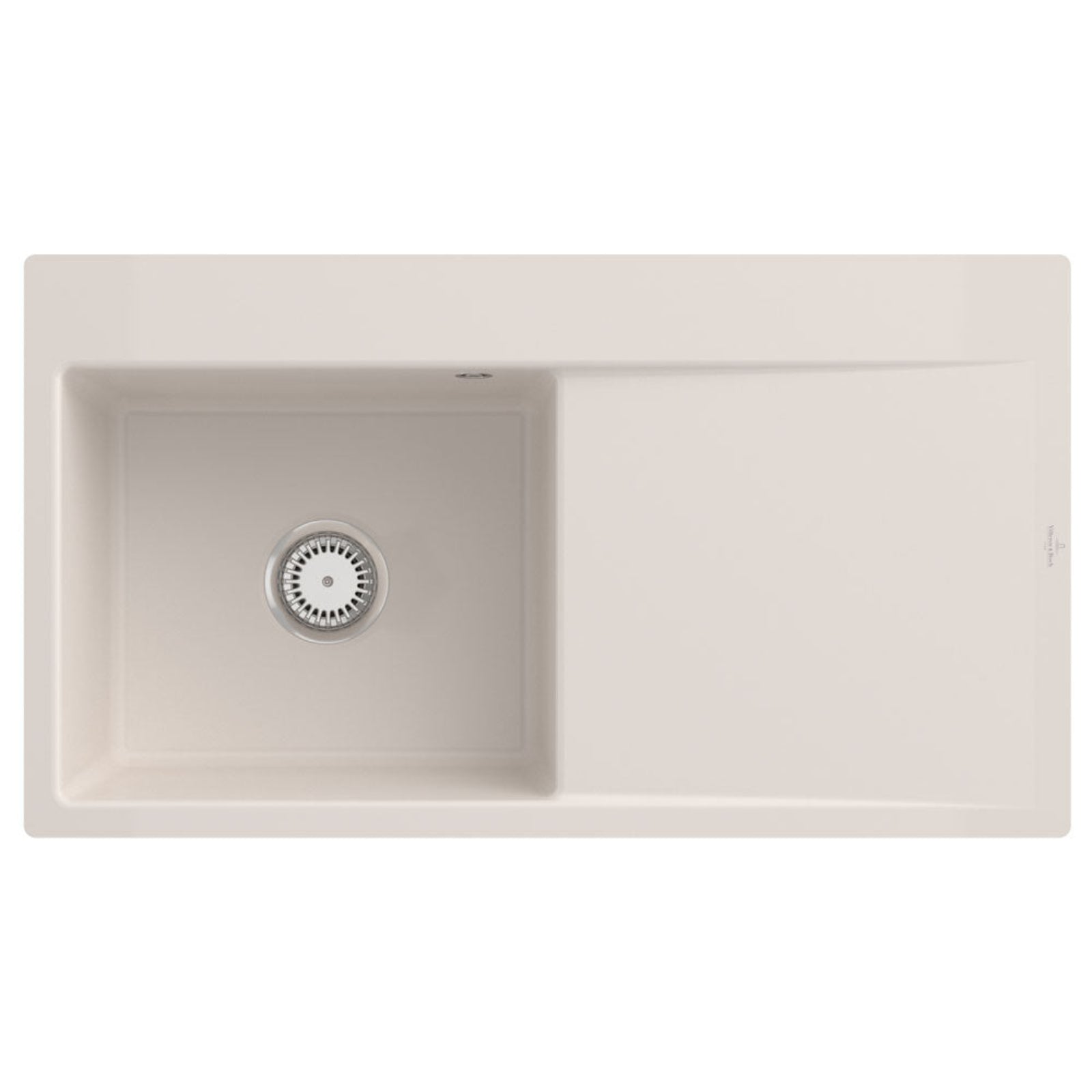 Villeroy & Boch Subway Style 50 1.0 Bowl White Ceramic Kitchen Sink - NO WASTE
