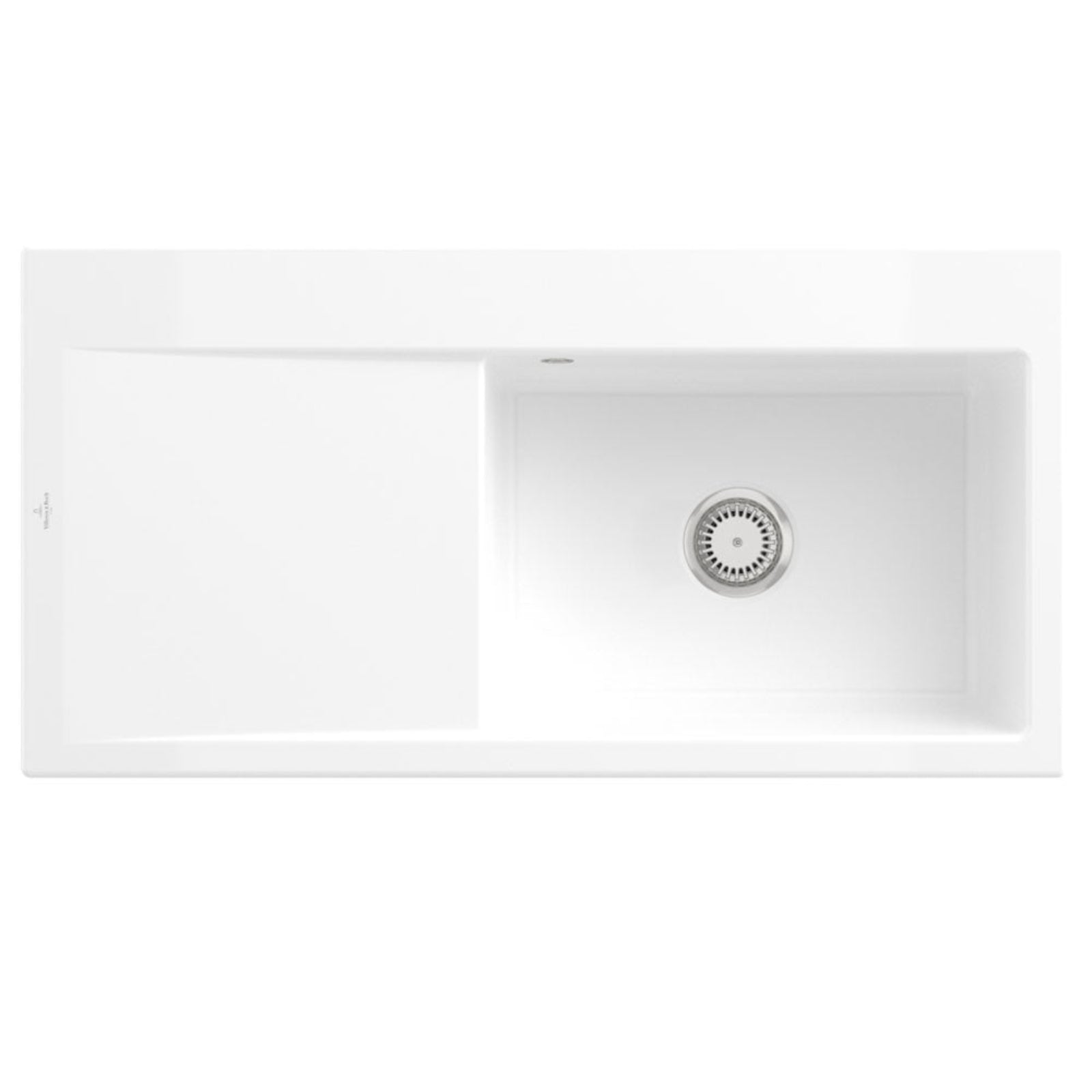 Villeroy & Boch Subway 60 Style 1 Bowl Ceramic Kitchen Sink LHD - NO WASTE