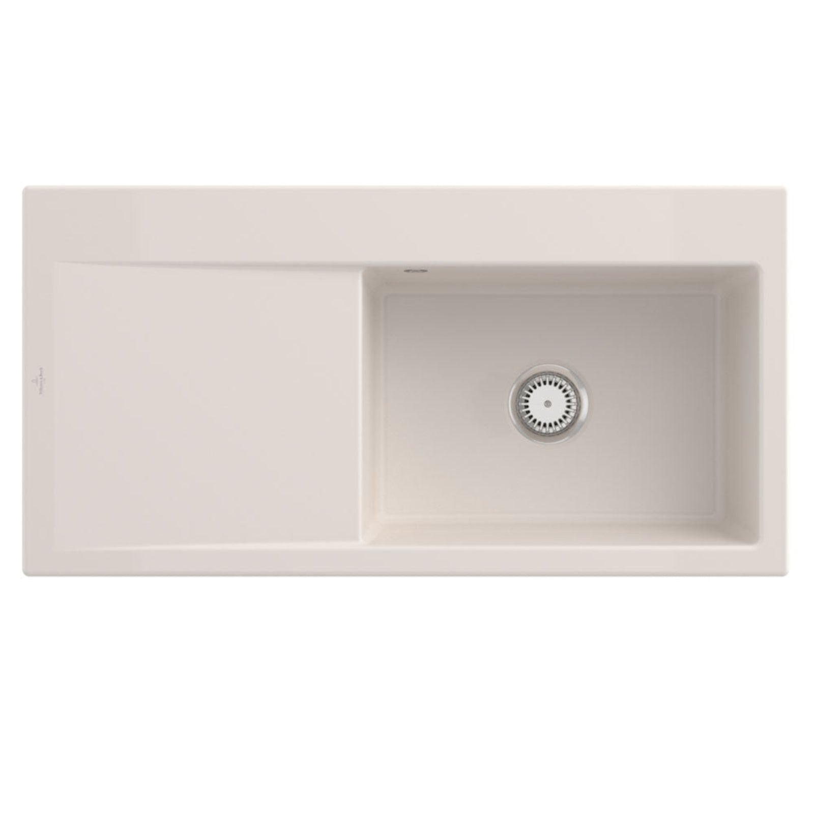 Villeroy & Boch Subway 60 Style 1 Bowl Ceramic Kitchen Sink LHD - NO WASTE
